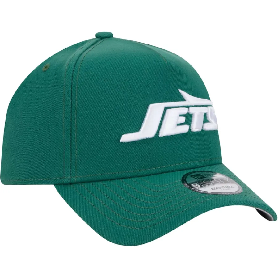New York Jets Hats | Men^Men's New Era Green A-Frame 9FORTY Adjustable Hat