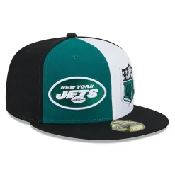 New York Jets Fitted^Men's New Era Green/Black 2023 Sideline 59FIFTY Fitted Hat