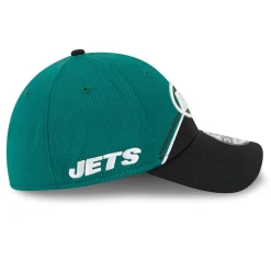 New York Jets Flex^Men's New Era Green/Black 2023 Sideline 39THIRTY Flex Hat