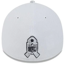 New York Jets Hats | Men^Men's New Era White 2024 Salute To Service Digital Camo 39THIRTY Flex Hat