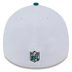 New York Jets Flex^Men's New Era White/Green 2023 Sideline 39THIRTY Flex Hat