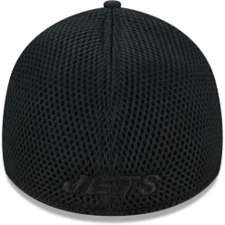 New York Jets Hats | Men^Men's New Era Black Main Neo 39THIRTY Flex Hat