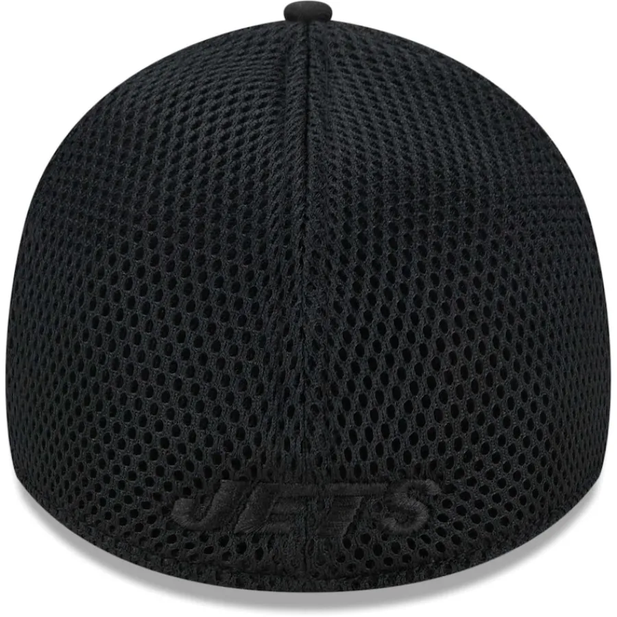 New York Jets Hats | Men^Men's New Era Black Main Neo 39THIRTY Flex Hat
