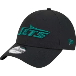 New York Jets Hats | Men^Men's New Era Black Momentum 9FORTY Adjustable Hat