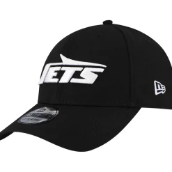 New York Jets Hats | Men^Men's New Era Black Main 39THIRTY Flex Hat