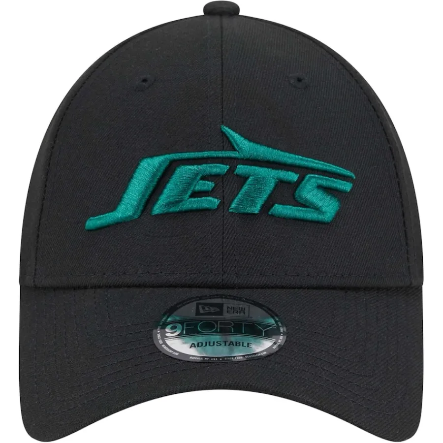 New York Jets Hats | Men^Men's New Era Black Momentum 9FORTY Adjustable Hat