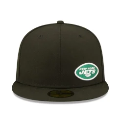 New York Jets Fitted^Men's New Era Black Flawless 59FIFTY Fitted Hat
