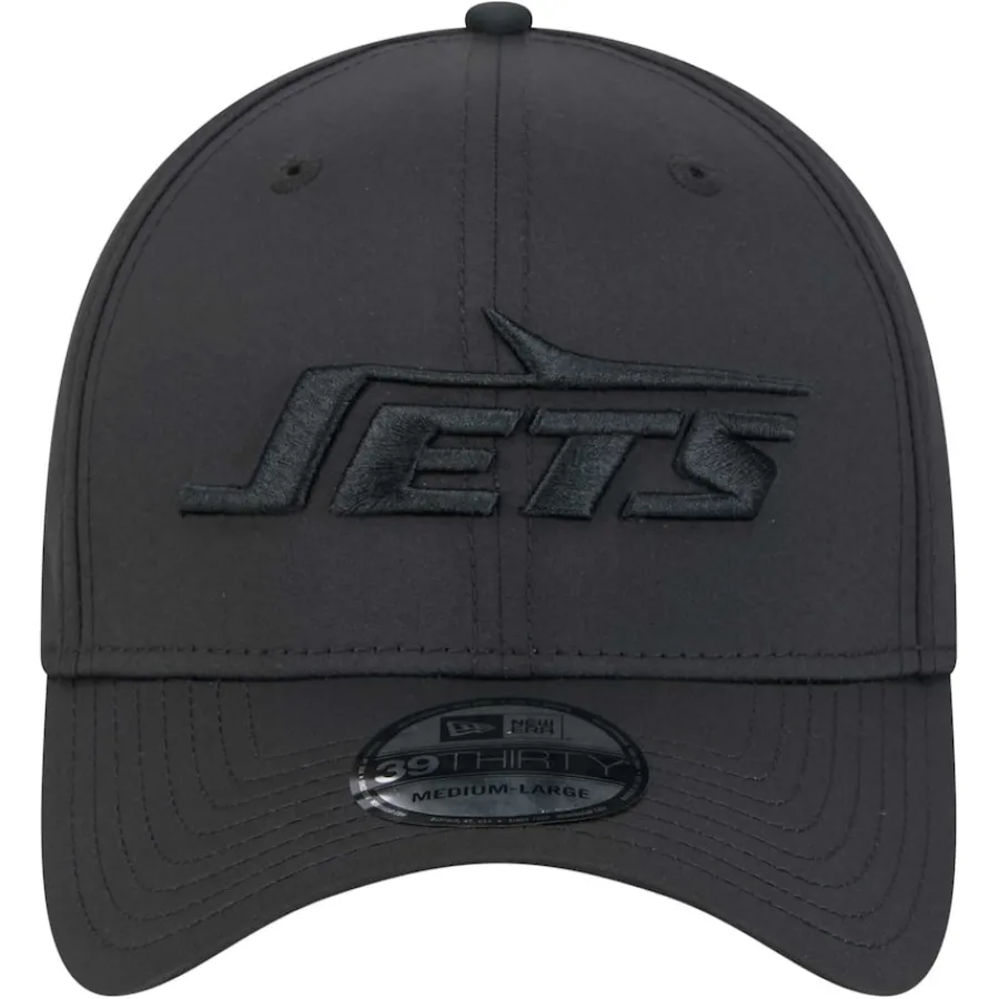 New York Jets Hats | Men^Men's New Era Black Hydro 39THIRTY Flex Hat