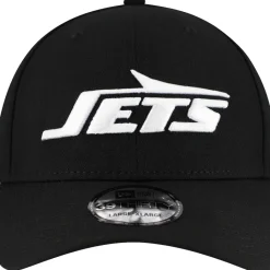 New York Jets Hats | Men^Men's New Era Black Main 39THIRTY Flex Hat