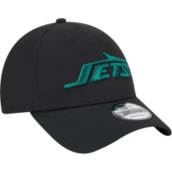 New York Jets Hats | Men^Men's New Era Black Momentum 9FORTY Adjustable Hat