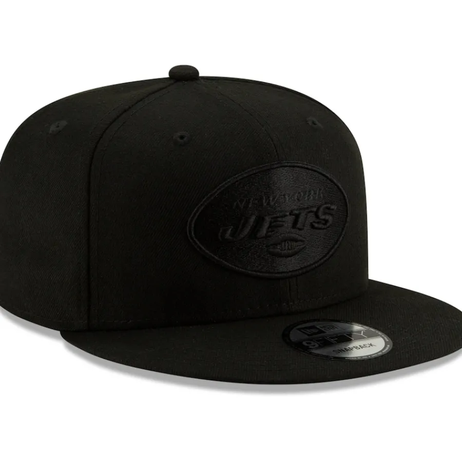 New York Jets Hats | Men^Men's New Era Black 9FIFTY Snapback Hat