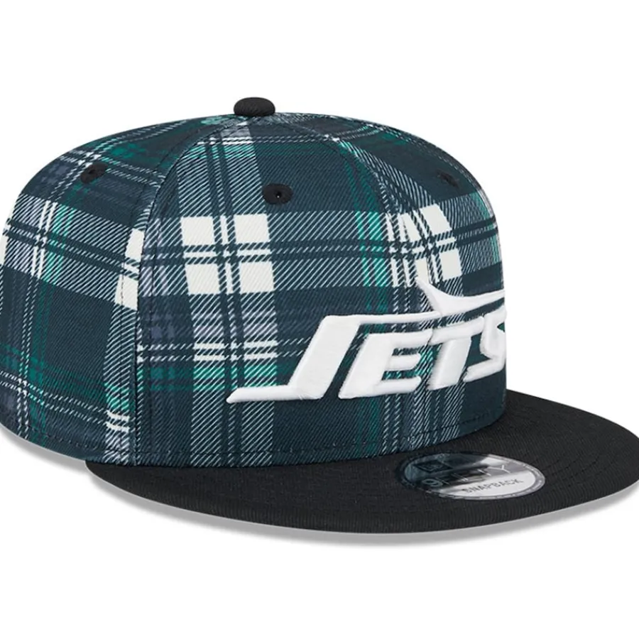 New York Jets Snapback^Men's New Era Black 2024 Sideline Statement 9FIFTY Snapback Hat