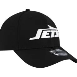 New York Jets Hats | Men^Men's New Era Black Main 39THIRTY Flex Hat