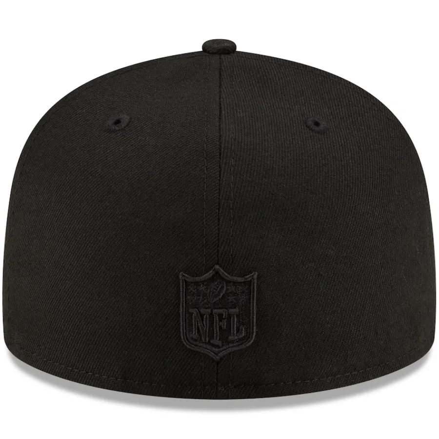 New York Jets Hats | Men^Men's New Era Black Black On Black 59FIFTY Fitted Hat