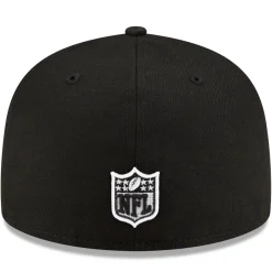 New York Jets Fitted^Men's New Era Black B-Dub 59FIFTY Fitted Hat