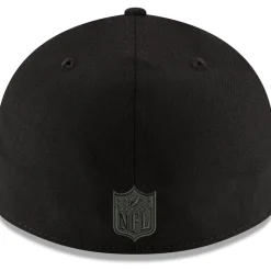 New York Jets Fitted^Men's New Era Black Alternate Logo Black On Black Low Profile 59FIFTY II Fitted Hat