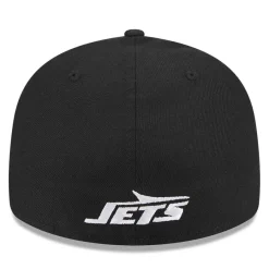 New York Jets Fitted^Men's New Era Black Omaha Low Profile 59FIFTY Fitted Hat