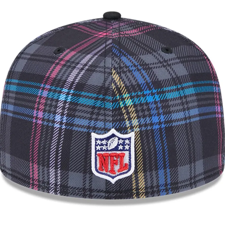 New York Jets Hats | Men^Men's New Era Black 2024 NFL Crucial Catch Plaid 59FIFTY Fitted Hat