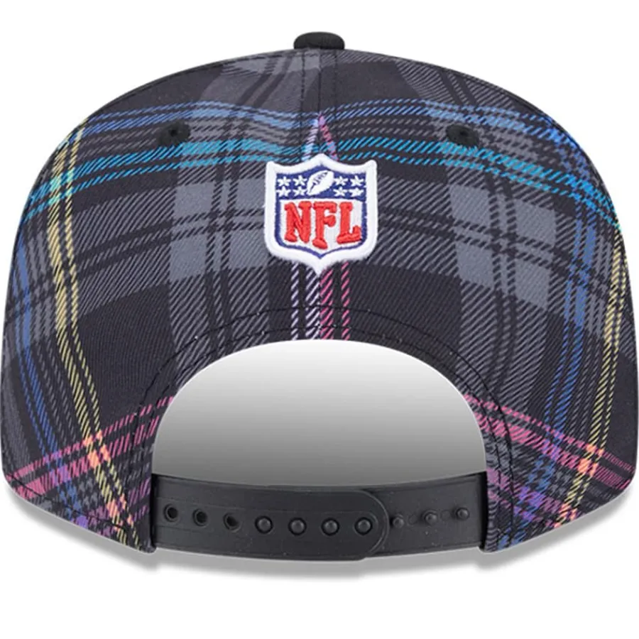 New York Jets Hats | Men^Men's New Era Black 2024 NFL Crucial Catch Plaid 9FIFTY Snapback Hat