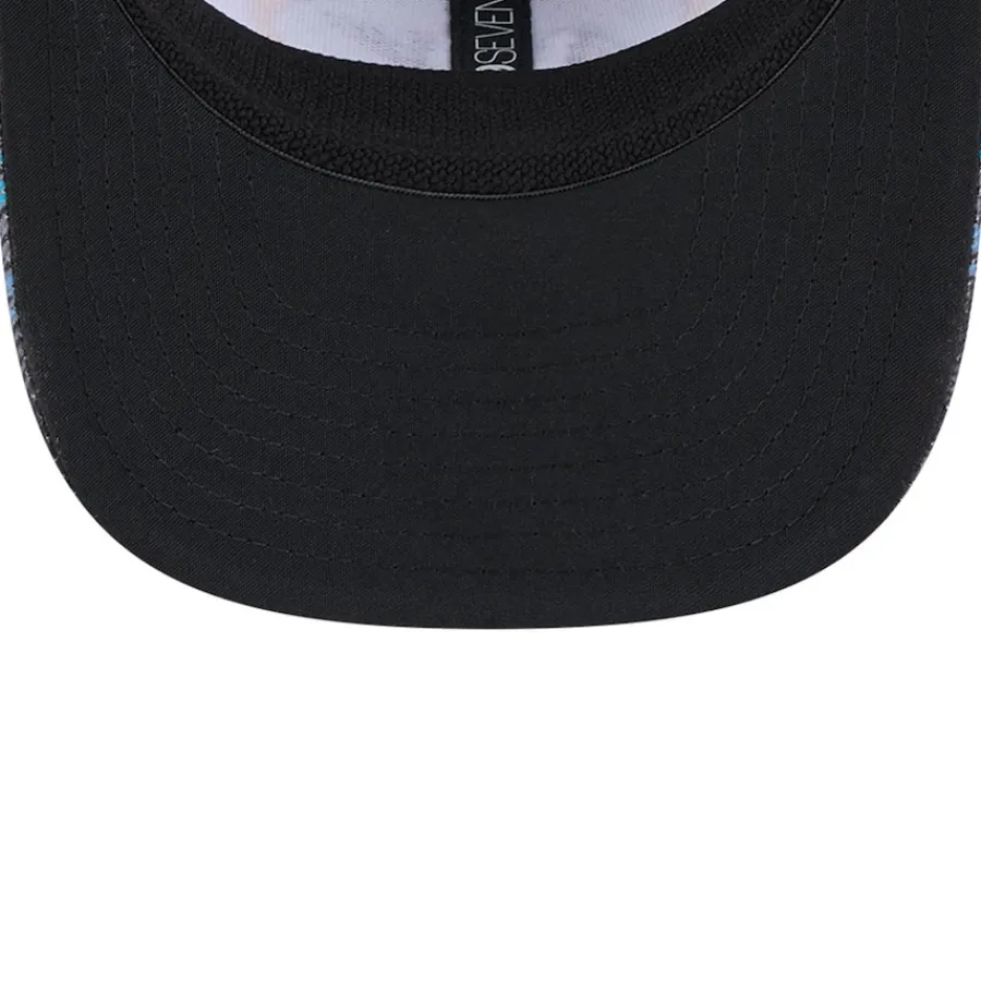 New York Jets Adjustable | Snapback^Men's New Era Black 2024 NFL Crucial Catch Plaid 9SEVENTY Trucker Snapback Hat