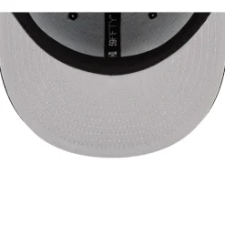 New York Jets Fitted^Men's New Era Black B-Dub 59FIFTY Fitted Hat