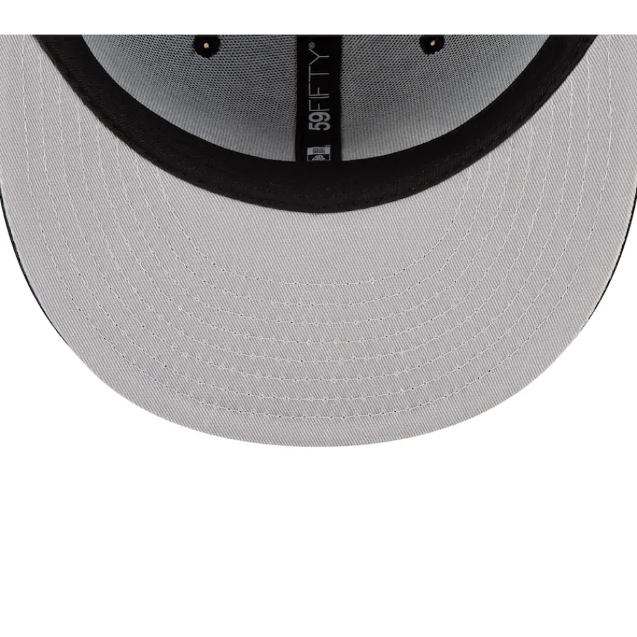 New York Jets Fitted^Men's New Era Black B-Dub 59FIFTY Fitted Hat