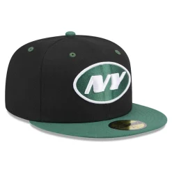 New York Jets Fitted^Men's New Era Black/Green Flipside 2Tone 59FIFTY Fitted Hat