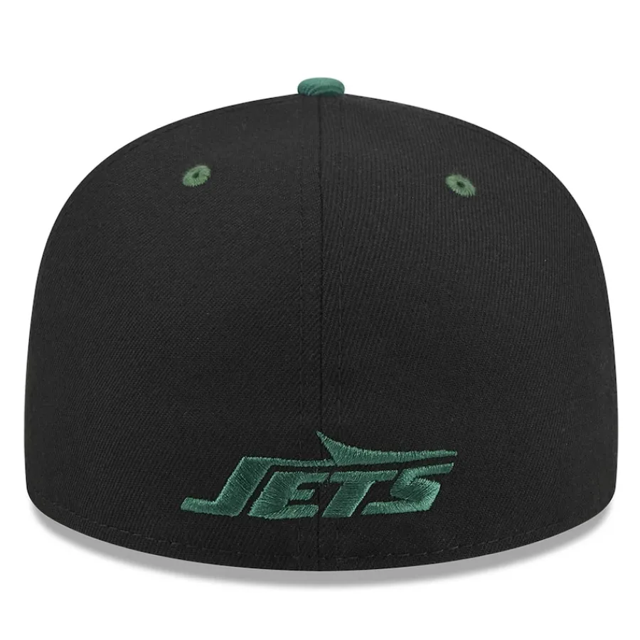 New York Jets Fitted^Men's New Era Black/Green Flipside 2Tone 59FIFTY Fitted Hat