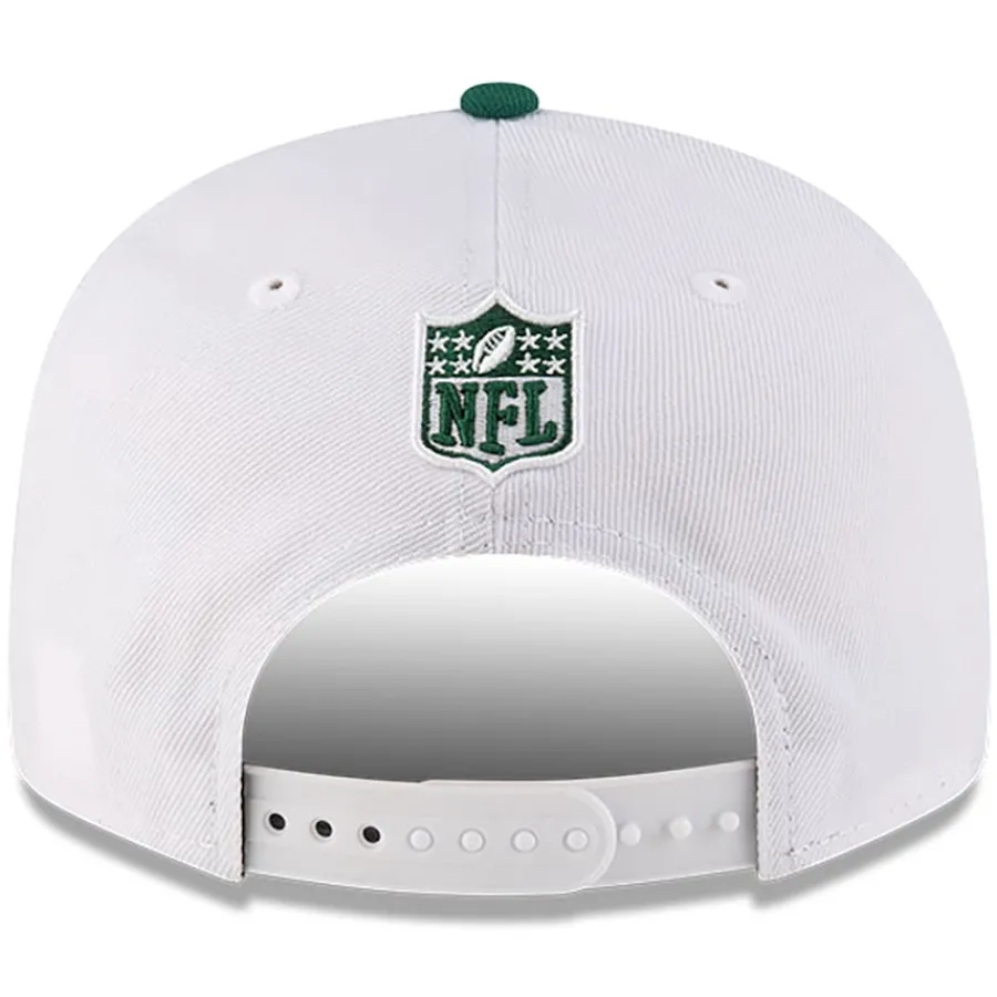 New York Jets Snapback^Men's New Era Born X Raised White/Green 9FIFTY Snapback Hat