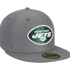New York Jets Fitted^Men's New Era Graphite Storm 59FIFTY Fitted Hat