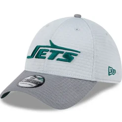 New York Jets Flex^Men's New Era Gray 2024 NFL Training Camp 39THIRTY Flex Hat