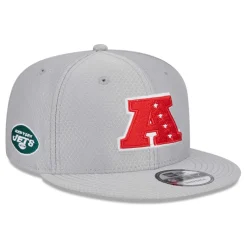 New York Jets Snapback^Men's New Era Gray 2024 Pro Bowl 9FIFTY Adjustable Snapback Hat
