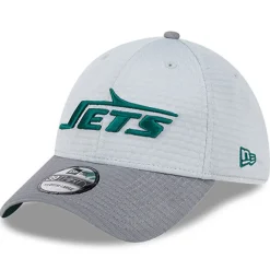 New York Jets Flex^Men's New Era Gray 2024 NFL Training Camp 39THIRTY Flex Hat
