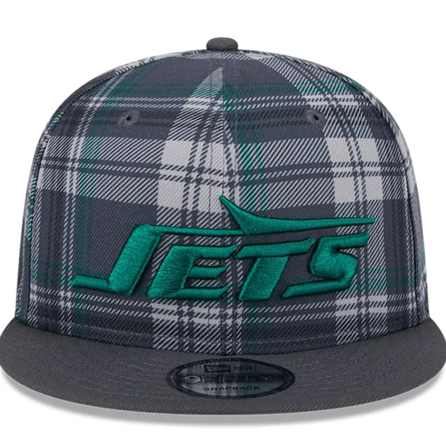 New York Jets Hats | Men^Men's New Era Gray 2024 Sideline Statement 9FIFTY Snapback Hat