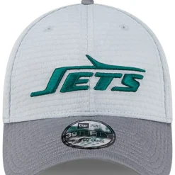 New York Jets Flex^Men's New Era Gray 2024 NFL Training Camp 39THIRTY Flex Hat