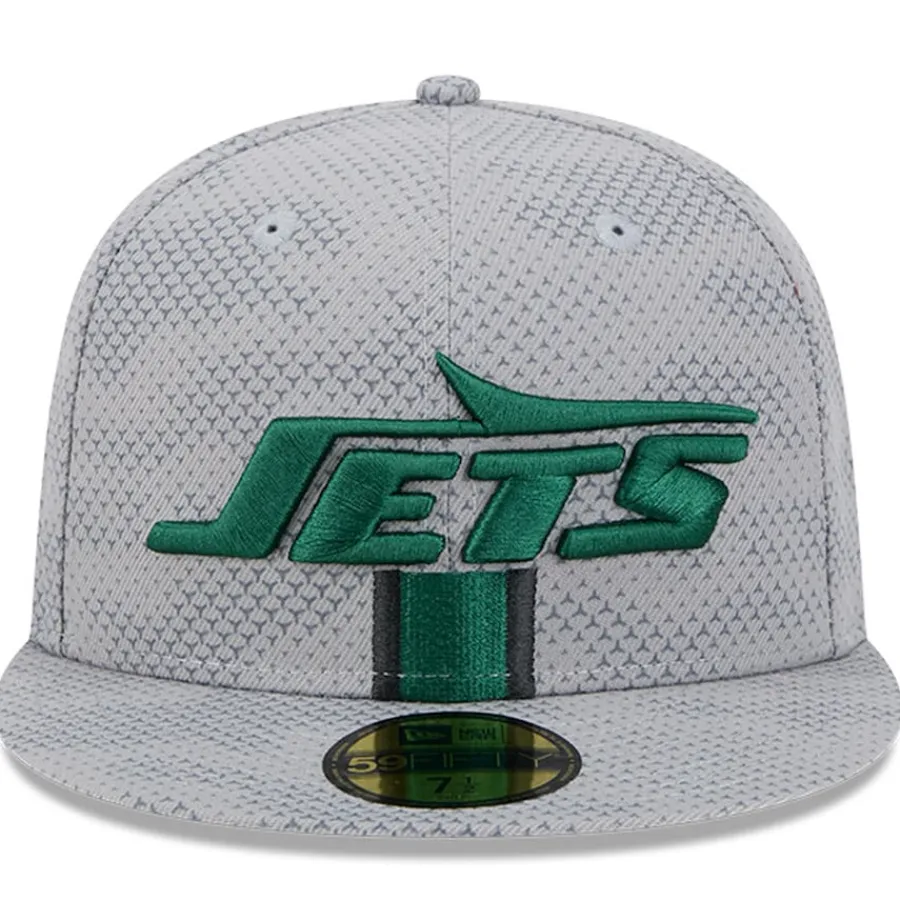New York Jets Fitted^Men's New Era Gray 2024 Sideline 59FIFTY Fitted Hat