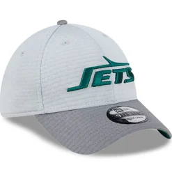 New York Jets Flex^Men's New Era Gray 2024 NFL Training Camp 39THIRTY Flex Hat