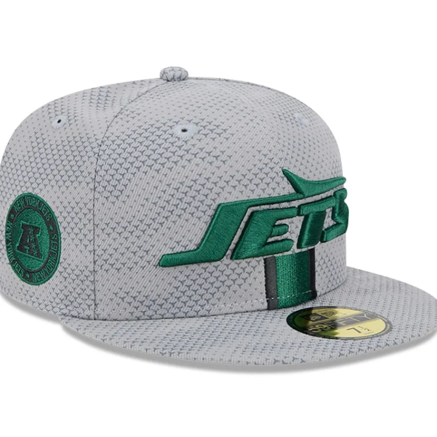 New York Jets Fitted^Men's New Era Gray 2024 Sideline 59FIFTY Fitted Hat