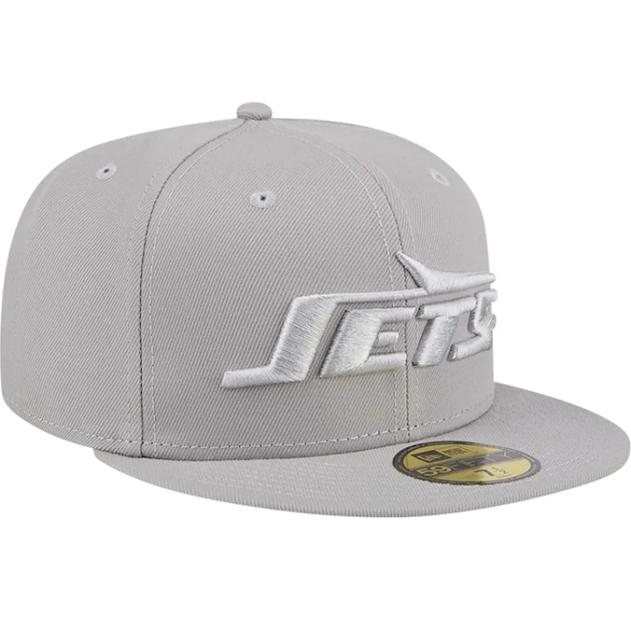 New York Jets Fitted^Men's New Era Gray Color Pack 59FIFTY Fitted Hat