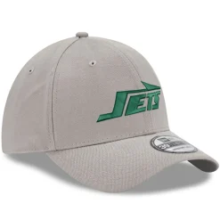 New York Jets Flex^Men's New Era Gray Wordmark Flight 39THIRTY Flex Hat