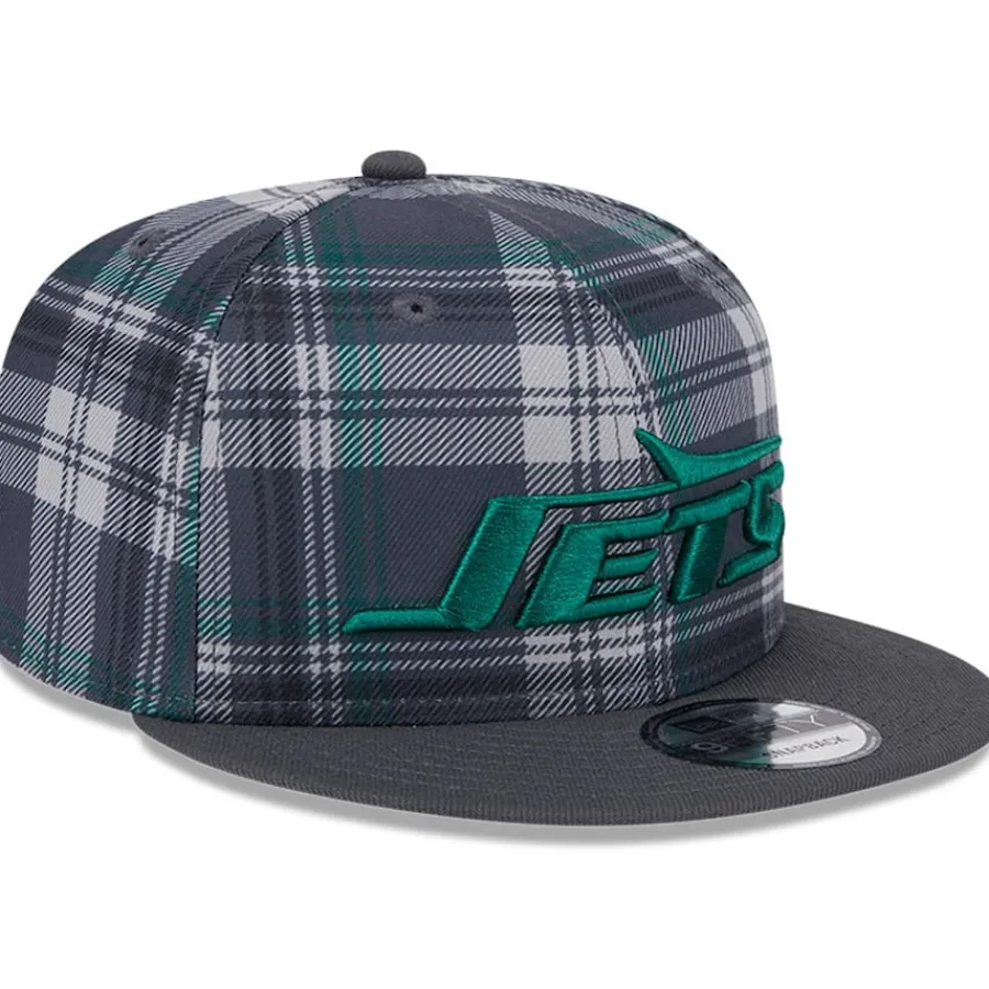 New York Jets Hats | Men^Men's New Era Gray 2024 Sideline Statement 9FIFTY Snapback Hat