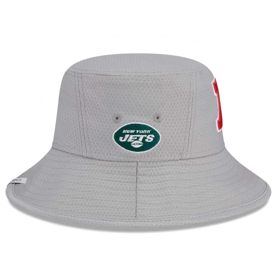 New York Jets Bucket^Men's New Era Gray 2024 Pro Bowl Bucket Hat