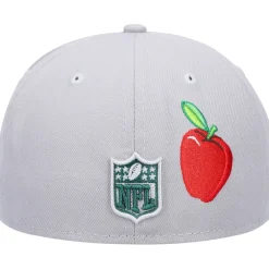 New York Jets Fitted^Men's New Era Gray City Describe 59FIFTY Fitted Hat