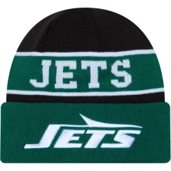 New York Jets Hats | Men^Men's New Era Green Reverse Cuffed Knit Hat