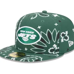 New York Jets Fitted^Men's New Era Green Paisley 59FIFTY Fitted Hat