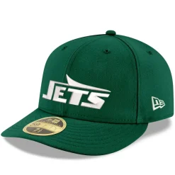 New York Jets Fitted^Men's New Era Green Omaha Low Profile 59FIFTY Fitted Hat