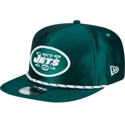 New York Jets Snapback^Men's New Era Green Throwback Rope Golfer Snapback Hat