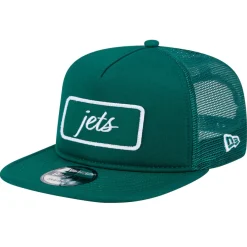 New York Jets Snapback^Men's New Era Green Forum Trucker 9FIFTY Snapback Hat