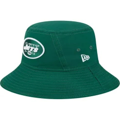 New York Jets Bucket^Men's New Era Green Main Bucket Hat