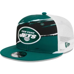 New York Jets Snapback^Men's New Era Green Tear Trucker 9FIFTY Snapback Hat